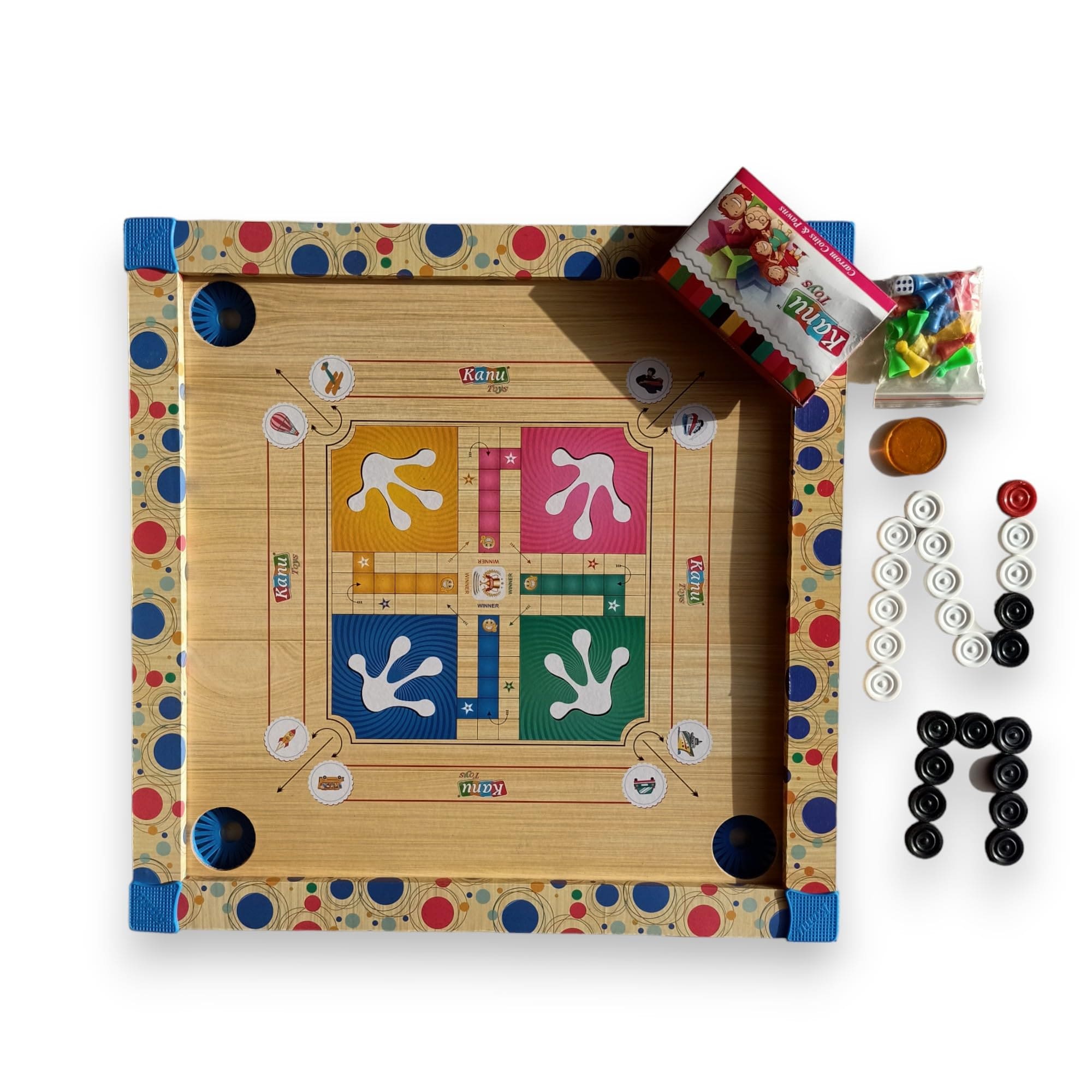 Mini Carrom Travel Set