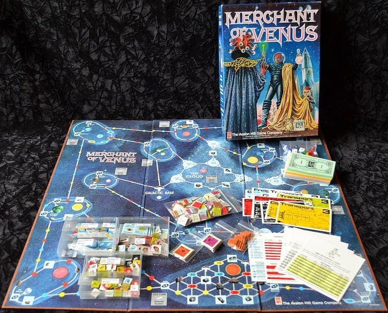 Curated collection of rare board games
